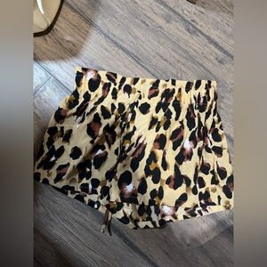 Cheetah print shorts